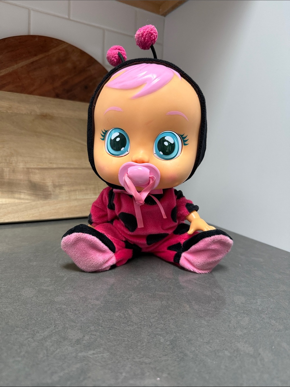 Cry Babies "Lady" Doll In Ladybug Outfit